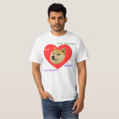 Doge Veel Valentijnsdag Zulke Romantische liefde T-shirt (Voorkant volledig)