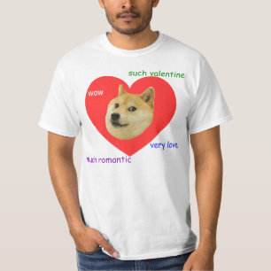Doge Veel Valentijnsdag Zulke Romantische liefde T-shirt