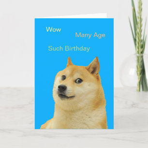 Doge Verjaardag Kaart
