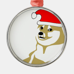 doge wow meme verklaart zoveel pet als santa metalen ornament
