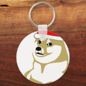 doge wow meme verklaart zoveel pet als santa sleutelhanger (Voorkant)