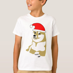 doge wow meme verklaart zoveel pet als santa t-shirt