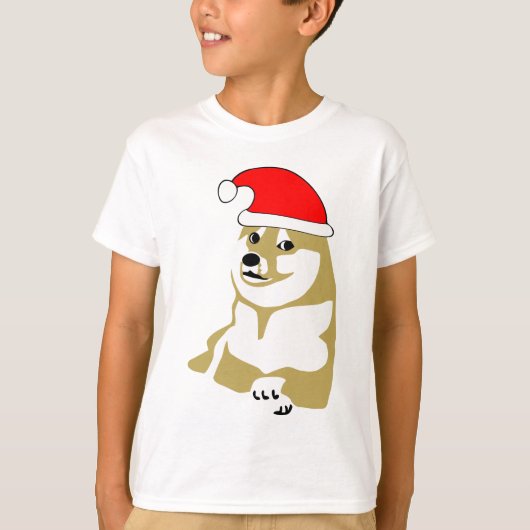 doge wow meme verklaart zoveel pet als santa t-shirt (Voorkant)