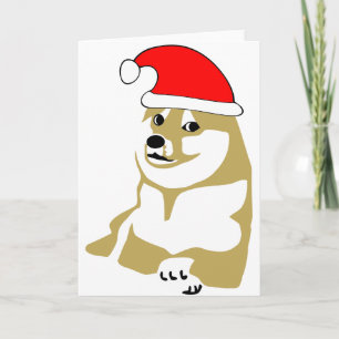 doge wow meme zeer Kerstmis dergelijk pet vele Feestdagen Kaart