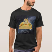 Doge WOW Tacos in Space memes met sterren #Dogrigh T-shirt (Voorkant)