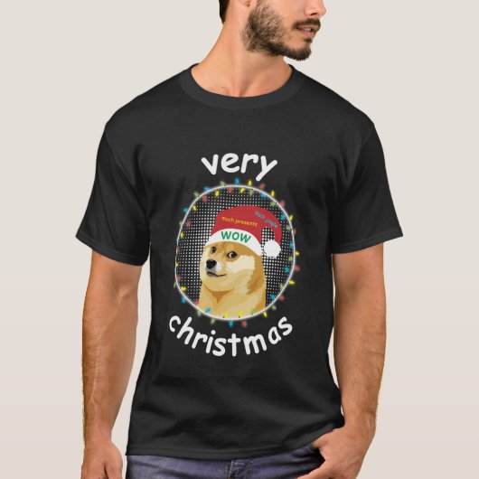 Doge Zeer Kerstmis Essentiële T-Shirt (Voorkant)