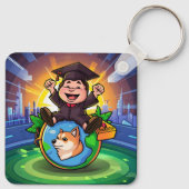 Dogecoin-Afstuderen Sleutelhanger (Achterkant)