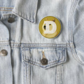 dogecoin botom ronde button 5,7 cm (In situ)