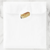 Dogecoin Broad Loaf Crypto Ronde Sticker (Tas)