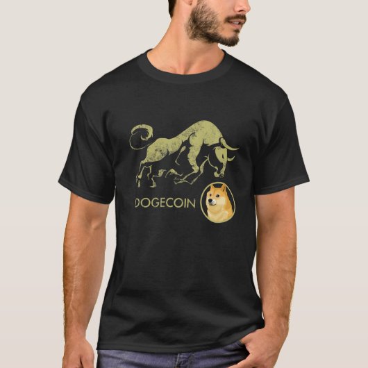 DOGECOIN Crypto BULLRUN DOG MEME Cryptocurrency BU T-shirt (Voorkant)