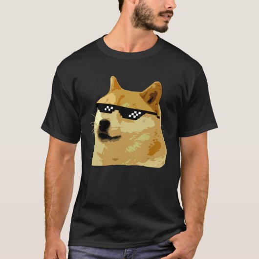 Dogecoin Crypto Dogecoin Shiba Inu T-shirt (Voorkant)