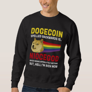 Dogecoin Crypto Meme Dogecoin Backwards  Cryptocur Trui