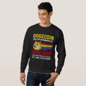 Dogecoin Crypto Meme Dogecoin Omgekeerd Cryptocur Trui (Voorkant volledig)