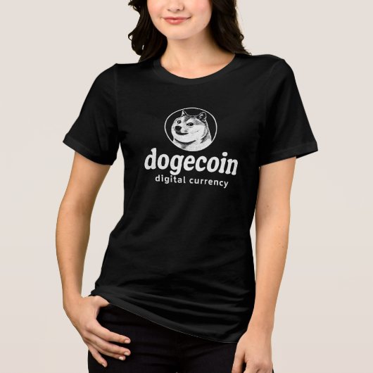 Dogecoin Digitale Valuta T-shirt - Crypto Meme Mod (Voorkant)