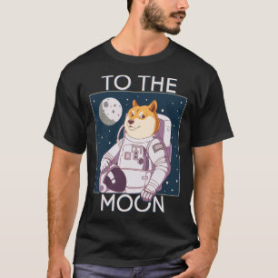 Dogecoin Dog Astronaut Naar de Maan Blockchain HOD T-shirt