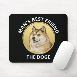 Dogecoin Dog gepersonaliseerd Muismat