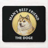 Dogecoin Dog gepersonaliseerd Muismat (Voorkant)