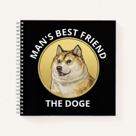 Dogecoin Dog gepersonaliseerd Notitieboek