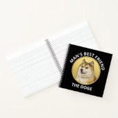 Dogecoin Dog gepersonaliseerd Notitieboek (Binnen)