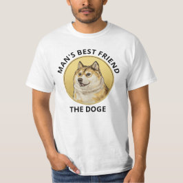 Dogecoin Dog gepersonaliseerd wit T-shirt