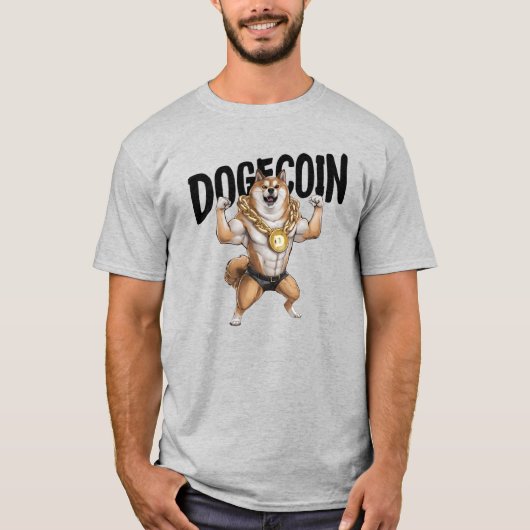 Dogecoin Dog Tshirt (Voorkant)