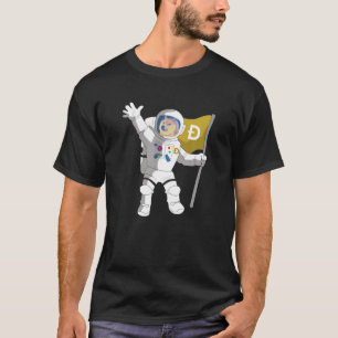 DOGECOIN DOGE COIN SHIBA INU HODL ASTRONAUW AAN DE T-SHIRT