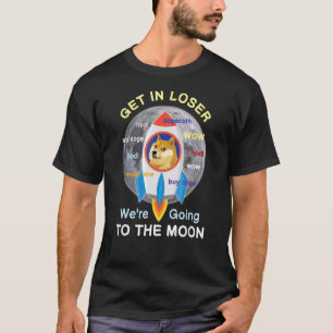 Dogecoin Doge HODL To The Moon Crypto Meme Wow Kri T-shirt