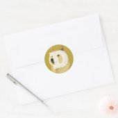 Dogecoin Logo Sticker (Envelop)
