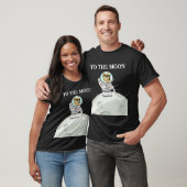 Dogecoin naar de maan T-Shirt (Unisex)