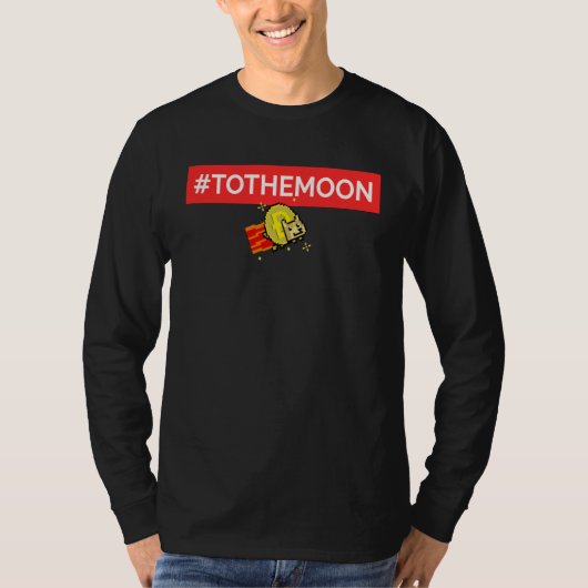 Dogecoin To The Moon T-shirt (Voorkant)