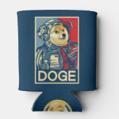 Dogehoek Astronaut Doge To The Moon Crypto Funny Blikjeskoeler (Achterkant)