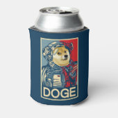 Dogehoek Astronaut Doge To The Moon Crypto Funny Blikjeskoeler (Blikje Achterkant)