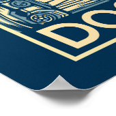 Dogehoek Astronaut Doge To The Moon Crypto Funny Poster (Hoek)