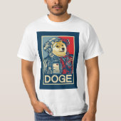 Dogehoek Astronaut Doge To The Moon Crypto Funny T-shirt (Voorkant)