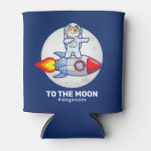 Dogehoek To The Moon Rocket Man Space Doge Crypto Blikjeskoeler (Voorkant)