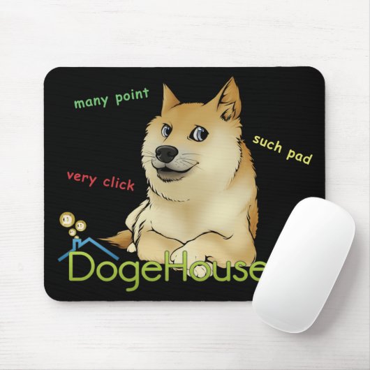 Dogehouse Doge Meme Mousepad Muismat (Met muis)