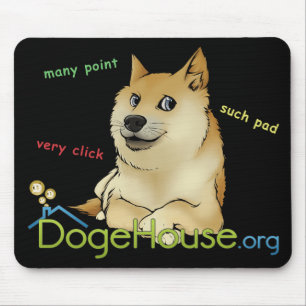 Dogehouse Doge Meme Mousepad Muismat
