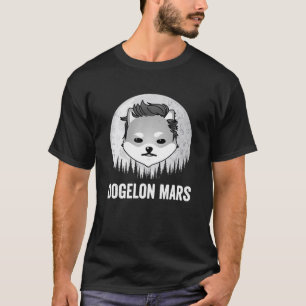 Dogelon Mars-munt naar het oevers van de maan T-shirt