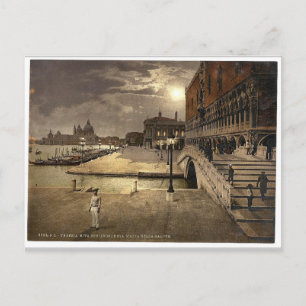 Doges' Palace and St. Mark's by moonlight, Venetië Briefkaart