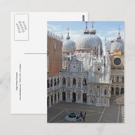 Doge's Palace Courtyard Briefkaart (Voorkant / Achterkant)