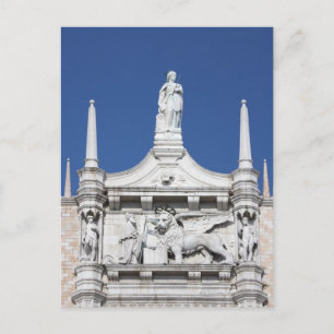 Doges' Palace met standbeeld van de Doge voor de Briefkaart