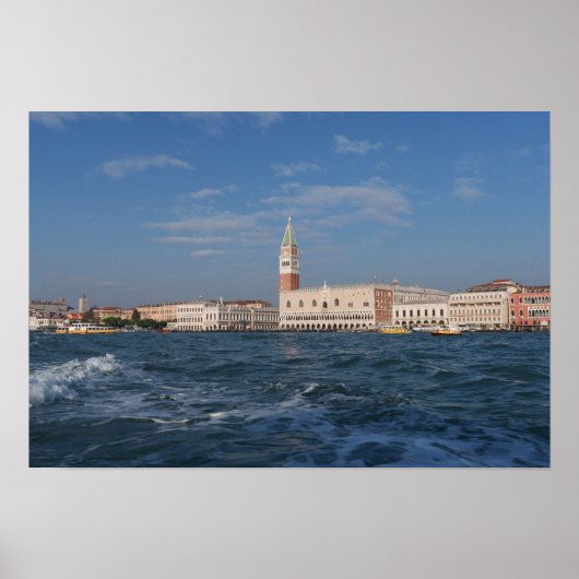 Doge's Palace vanaf de lagune Poster (Voorkant)