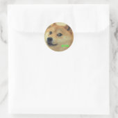 Dogesticker Ronde Sticker (Tas)