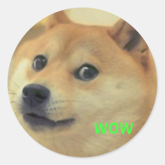 Dogesticker Ronde Sticker
