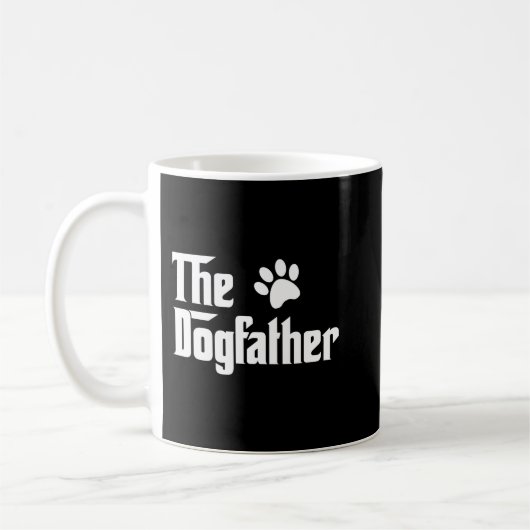 Dogfather Best Dog Dad Ever Funny Dog Dad Fath Koffiemok (Links)