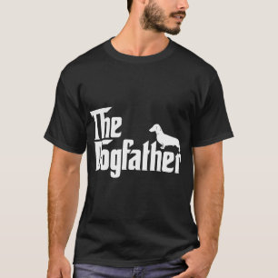 Dogfather Dachshund Funny Father Hondenliefhebber T-shirt