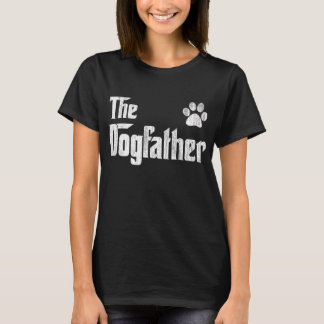 Dogfather Dog Dad Best Dog Dad Paw T-shirt