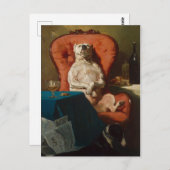 Dogfather Don Smug Pug, ook bekend als Pug Dad Briefkaart (Voorkant / Achterkant)