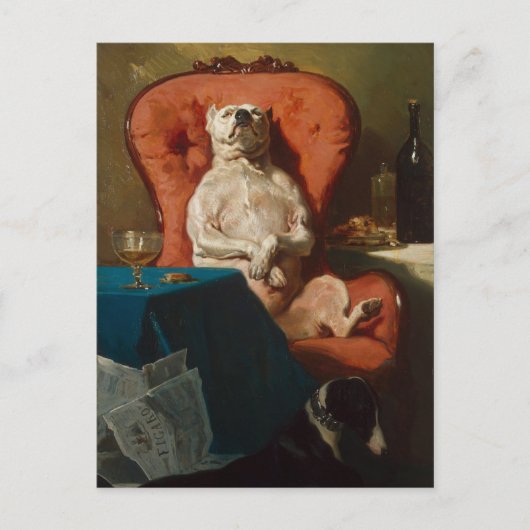 Dogfather Don Smug Pug, ook bekend als Pug Dad Briefkaart (Voorkant)