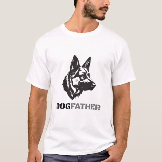 Dogfather – Funny Dog Dad T-Shirt for Pet Lovers (Voorkant)